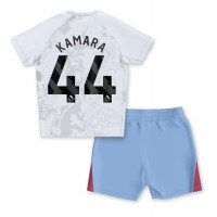 Maglie da calcio Aston Villa Boubacar Kamara #44 Seconda Maglia Bambino 2023-24 Manica Corta (+ Pantaloni corti)
